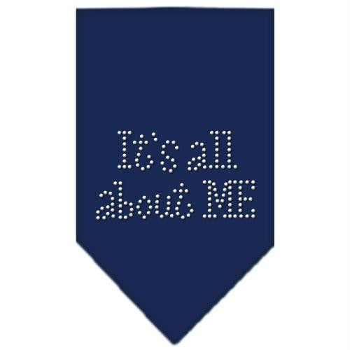 Its All About Me Rhinestone Bandana Navy Blue large