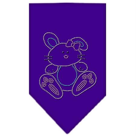 Bunny Rhinestone Bandana Purple Small