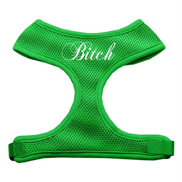 Bitch Soft Mesh Harnesses Emerald Green Large