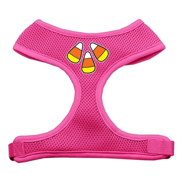 Candy Corn Design Soft Mesh Harnesses Pink Large