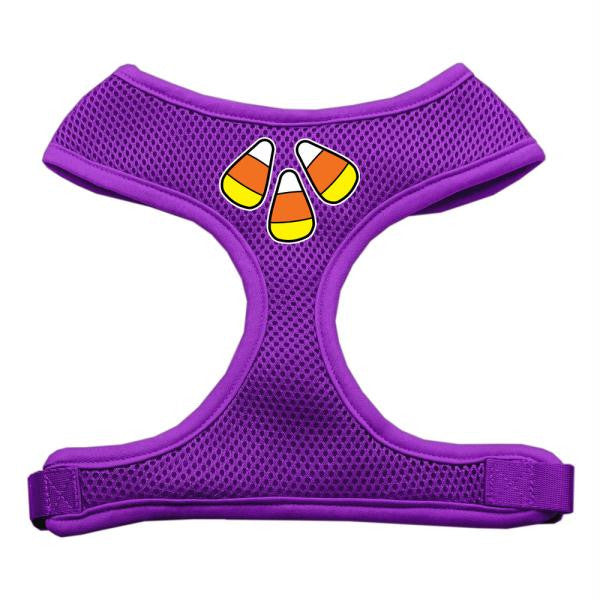 Candy Corn Design Soft Mesh Harnesses Purple Medium