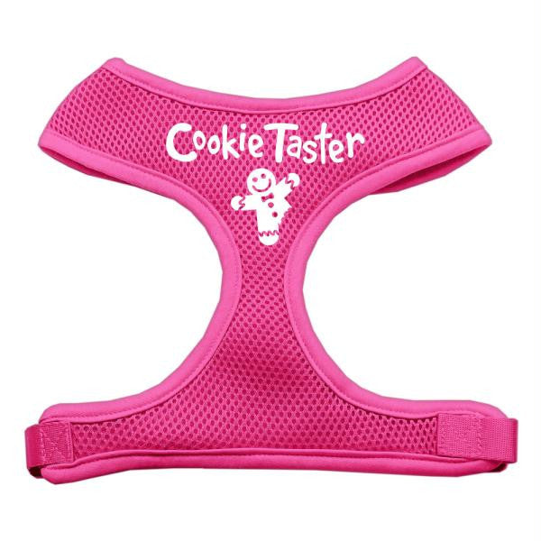 Cookie Taster Screen Print Soft Mesh Harness Pink Large