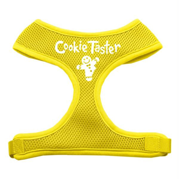 Cookie Taster Screen Print Soft Mesh Harness Yellow Large