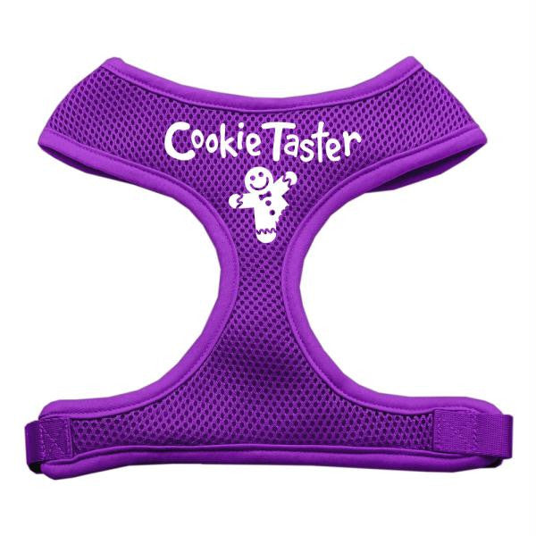 Cookie Taster Screen Print Soft Mesh Harness Purple Medium