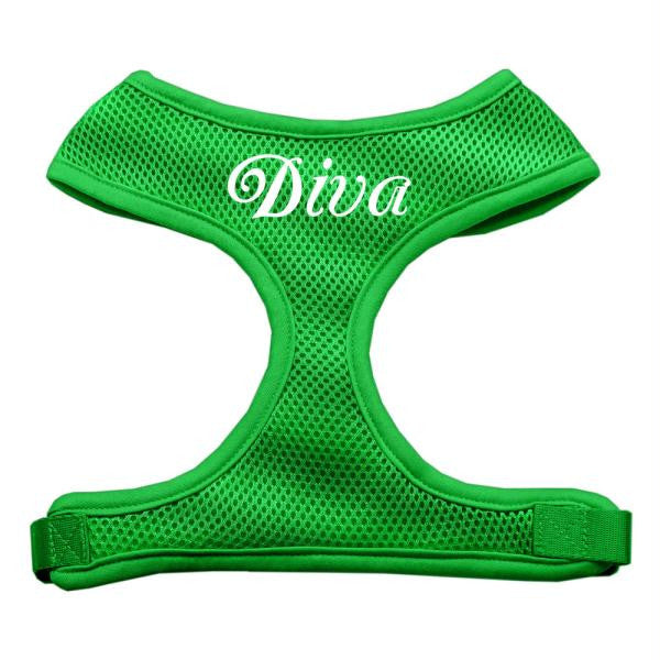 Diva Design Soft Mesh Harnesses Emerald Green Extra Large