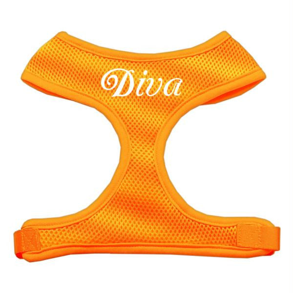 Diva Design Soft Mesh Harnesses Orange Extra Large