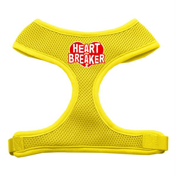 Heart Breaker Soft Mesh Harnesses Yellow Medium