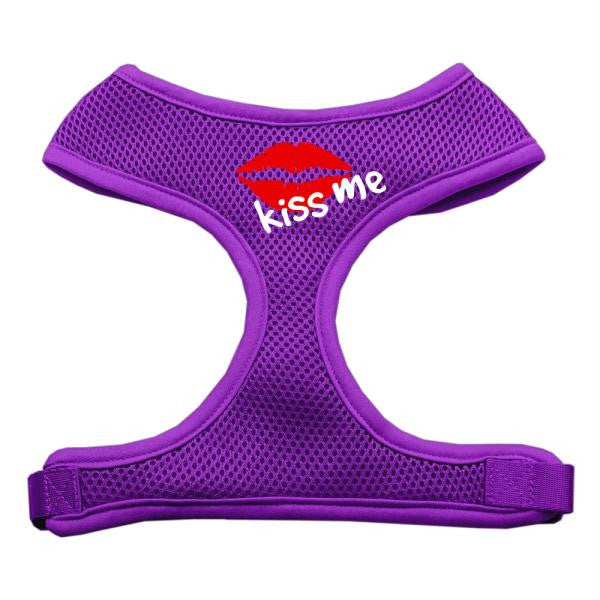 Kiss Me Soft Mesh Harnesses Purple Medium