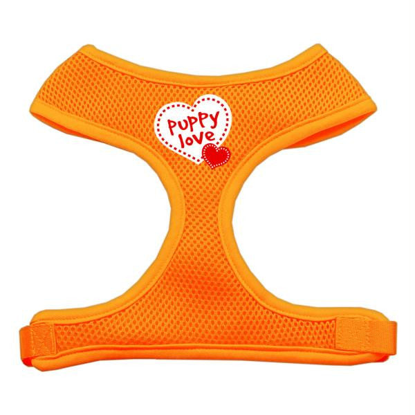 Puppy Love Soft Mesh Harnesses Orange Large