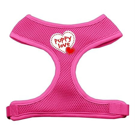 Puppy Love Soft Mesh Harnesses Pink Large