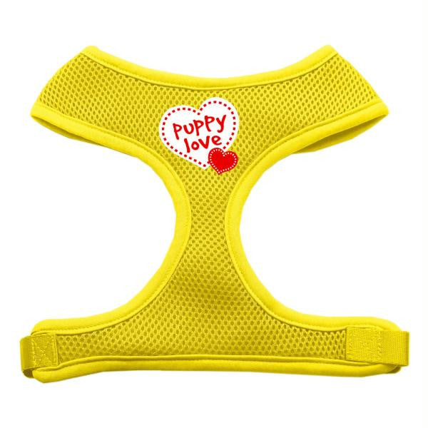 Puppy Love Soft Mesh Harnesses Yellow Medium