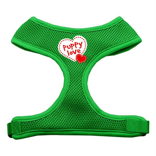 Puppy Love Soft Mesh Harnesses Emerald Green Extra Large