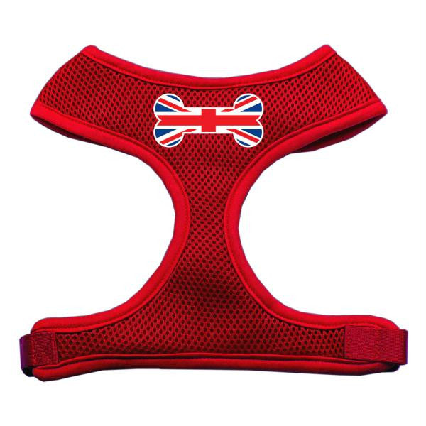 Bone Flag UK Screen Print Soft Mesh Harness Red Medium