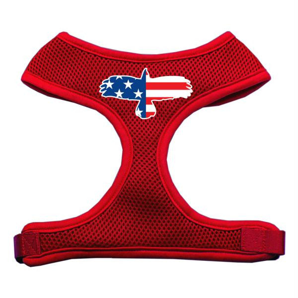 Eagle Flag  Screen Print Soft Mesh Harness Red Medium