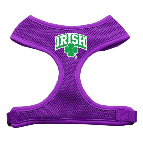 Irish Arch Screen Print Soft Mesh Harness Purple Large