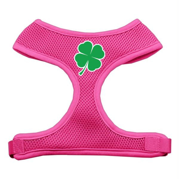 Shamrock Screen Print Soft Mesh Harness Pink Medium