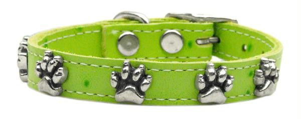 Faux Ostrich Paw Leather Lime Green 22