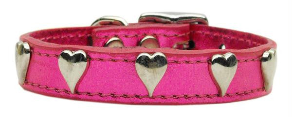 Metallic Heart Leather Pink MTL 10