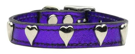 Metallic Heart Leather Purple MTL 14