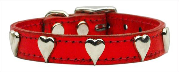 Metallic Heart Leather Red MTL 26