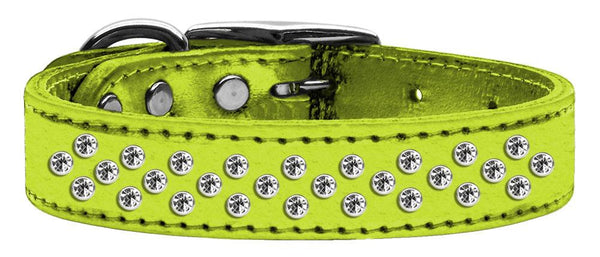 Sprinkles Clear Crystal Metallic Leather Lime Green 20